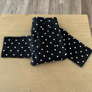 Gymboree Black With White Polka Dots Pants Girls size 6